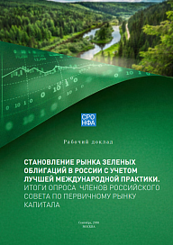Становление рынка зелёных облигаций в России с учётом лучшей международной практики