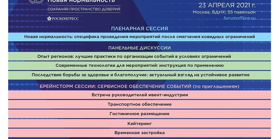 Определилась деловая программа конференции: «Организация событий. Новая нормальность»