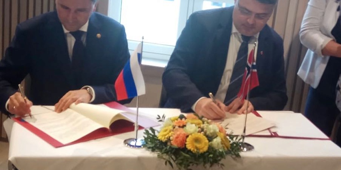 Глава Минприроды России и Министр нефти и энергетики Норвегии подписали Соглашение о сейсморазведке на шельфе Баренцева моря
