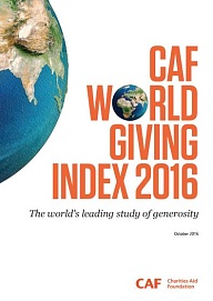 Мировой рейтинг благотворительности 2016